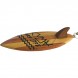 Wooden Surfboard Keychain 6cm