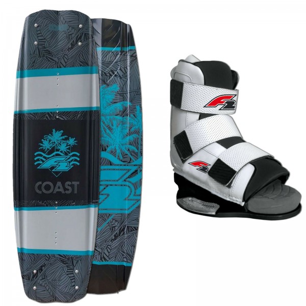 SET F2 COAST WAKEBOARD + F2 TEAM WAKE BINDING
