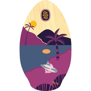 Skimboard Wailua Purple/Blue 35''