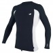 O'Neill Premium Skins Long Sleeve Mens Rash Guard in Slate / White