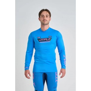 Jetpilot Vault Long Sleeve Mens Rashie - Blue
