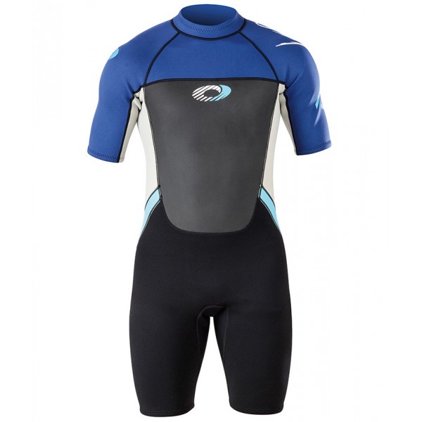 Mens Origin 3/2mm Wetsuit Shorty - Blue & White